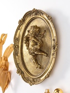 Панно настенное полистоун «Ангел с венком из роз», под золото, 21.5×4×27 см - Фото 2