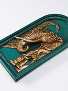 Панно настенное полистоун «Слоны в джунглях», зелёный с золотом, 18.7×7.5×36.7 см - Фото 3