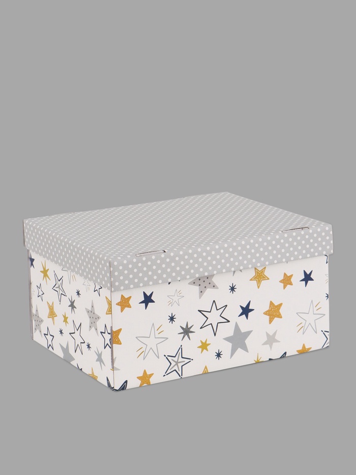 Коробка складная «Звёздочки», 31 х 25,5 х 16 см - Фото 1