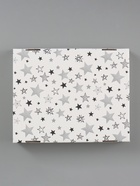 Коробка складная «Серые звёзды», 31 х 25,6 х 16 см - фото 68975003