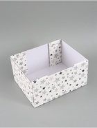 Коробка складная «Серые звёзды», 31 х 25,6 х 16 см - фото 68975004