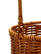 Корзина пластик 14 х 14 х 12 см, ручка17 см металл каркас коричневый - фото 68177756