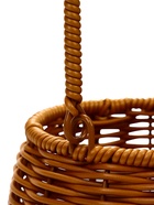 Корзина пластик 14 х 14 х 12 см, ручка17 см металл каркас коричневый - фото 68177764