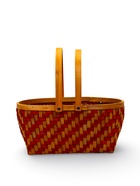 Набор корзин 2 шт 34х27х14  26х24х13 см ручка h=18/18 см красн-оранж - фото 68177801