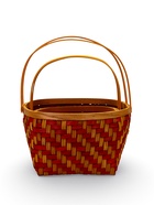 Набор корзин 2 шт 34х27х14  26х24х13 см ручка h=18/18 см красн-оранж - фото 68177806