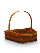 Набор корзин 3 шт 43х34х15 37х30х15 32х30х12 см ручка h=18/17/16 см - фото 68177818