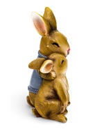 Садовая фигура из полистоуна «Заяц с дочкой», 23×18×12 см - Фото 3