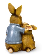 Садовая фигура из полистоуна «Заяц с дочкой», 23×18×12 см - Фото 4