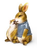 Садовая фигура из полистоуна «Заяц с дочкой», 23×18×12 см 10919485