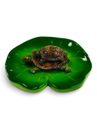 Садовая фигура из полистоуна «Черепашки», 10×11×6 см, плавающая 10919491