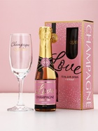 Подарочный набор LOVE, гель для душа и бокал для шампанского, Чистое Счастье  (артикул 10901103)  большой выбор товаров оптом и в розницу по низким ценам с доставкой