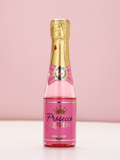 Подарочный набор Prosecco, гель для душа и бокал для шампанского, Чистое Счастье
