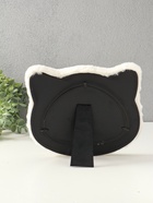 Фоторамка для фото 14.5×18 см «Белый котик», меховая, 21×2×25 см - Фото 4