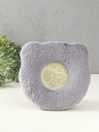 Фоторамка для фото 11×11 см «Серый мишка», меховая, 20×2×20 см - Фото 1