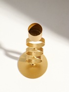 Подсвечник на 1 свечу «Три кольца», d=2.5 см, металл под золото, 7.5×7.5×21 см - фото 68177974