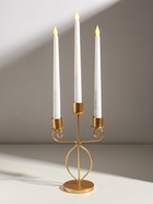 Подсвечник на 3 свечи «Канделябр», d=2.5 см, металл под золото, 14.5×8×24 см - фото 68177975