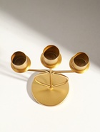 Подсвечник на 3 свечи «Канделябр», d=2.5 см, металл под золото, 14.5×8×24 см - Фото 5