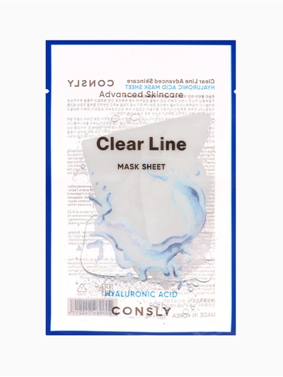 Тканевая маска для лица с гиалуроновой кислотой Consly « Глубокое увлажнение», 23 мл