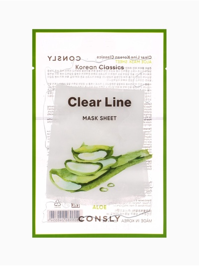 Тканевая маска с экстрактом алоэ Consly «Интенсивное увлажнение», 23 мл