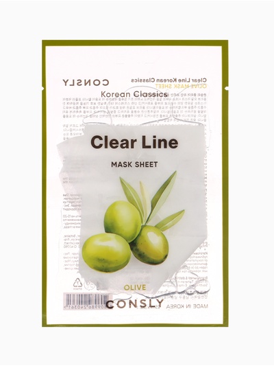 Тканевая маска с маслом оливы Consly «Регенерация кожи», 23 мл