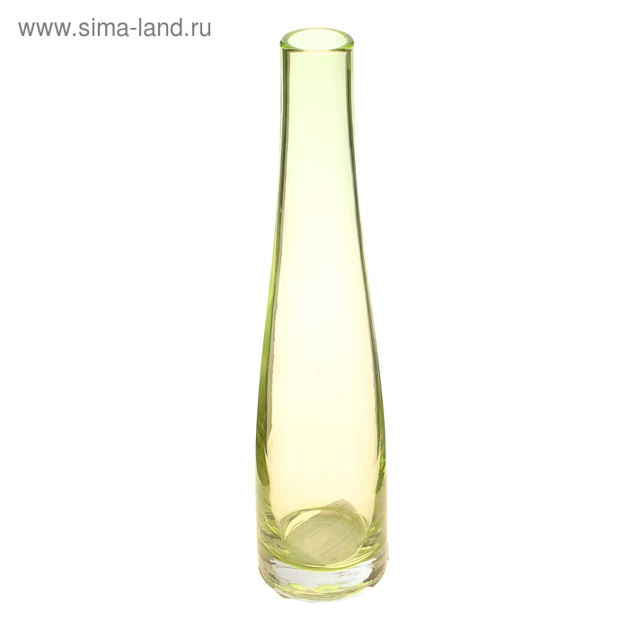 ваза стекло зауженная 23*5 см зеленая - Фото 1