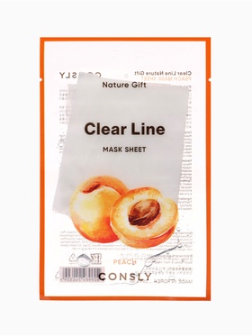 Тканевая маска Consly с экстрактом персика «С витаминами C и A», 23 мл