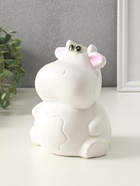 Копилка для денег «Корова», гипс, 19 см, белая - фото 809455657