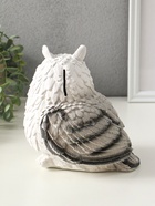 Копилка для денег «Сова», гипс, 15 см, белый - фото 809455661