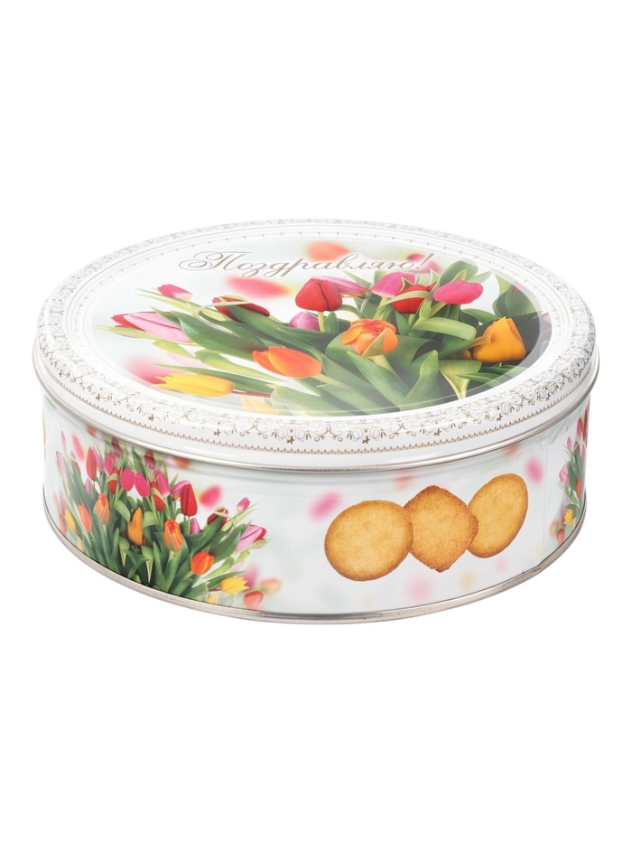 Печенье сдобное «Тюльпаны» со сливочным маслом, 400 г - Фото 1