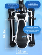 УЦЕНКА Снегокат Snowpatrol 2, со спинкой, с фонариком, белый, чёрный, SND4/2 Nika Kids - Фото 3