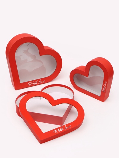 Набор коробок 3 в 1 «Любовь», 28 х 5 см, 32 х 5,5 см, 35 х 6 см