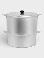 Манты-казан,10 л, d=34 см, 3.6 кг, с 4 дисками, с крышкой, листовой алюминий 1.5-1.75 мм, серебристый - Фото 1