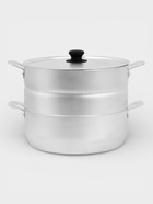 Манты-казан, 4.5 л, d=26 см, 2.1 кг, с 3 дисками, с крышкой, листовой алюминий 1.0-1.5 мм, серебристый - Фото 1