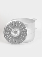 Манты-казан, 4.5 л, d=26 см, 2.1 кг, с 3 дисками, с крышкой, листовой алюминий 1.0-1.5 мм, серебристый - Фото 3