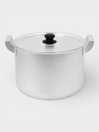 Кастрюля, 10 л, d=26 см, металлические ручки и крышка, листовой алюминий 1.5 мм, серебристая - Фото 2