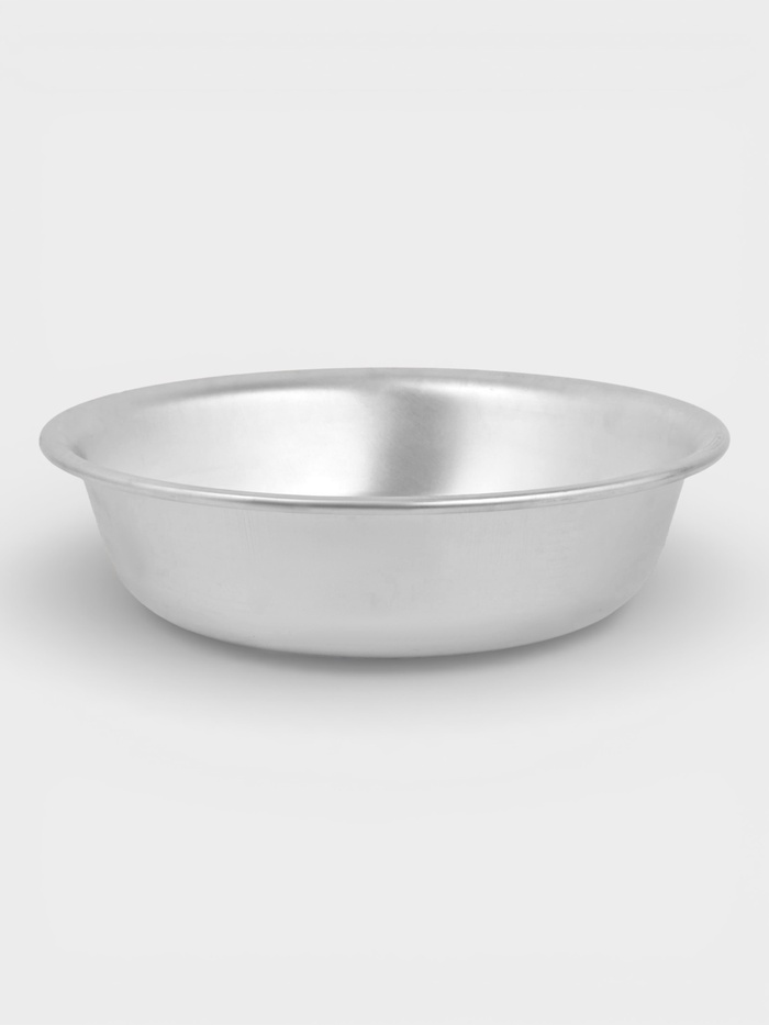 Таз алюминиевый, 14 л, d=45 см, толщина 1.75 мм, серебристый - Фото 1