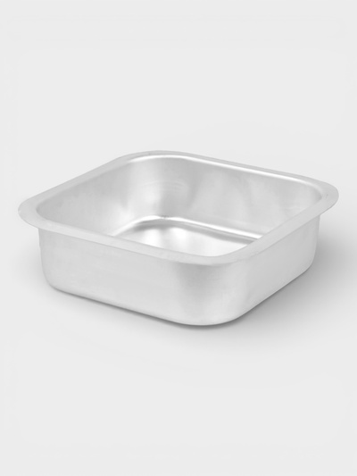 Противень, 41.2×41.2 см, h=13 см, листовой алюминий 1.75 мм, серебристый