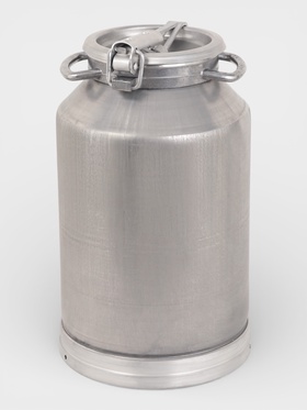 Бидон (фляга), 25 л, с крышкой, алюминий марки А5, толщина 2.4 мм  (артикул 10983433)  большой выбор товаров оптом и в розницу по низким ценам с доставкой
