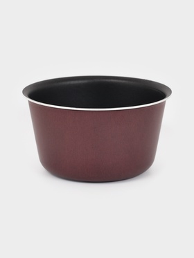 Форма для куличей, d=10 см, антипригарное покрытие, без крышки, бордовая