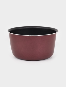 Форма для куличей, d=14 см, антипригарное покрытие, без крышки, бордовая