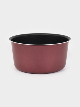 Форма для куличей, d=16 см, антипригарное покрытие, без крышки, бордовая