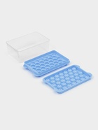 Форма для льда Доляна, с контейнером и совком, 19.1×11.6×8.5 см, ячейка d=2.1 см, пластик, голубая - Фото 2