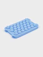 Форма для льда Доляна, с контейнером и совком, 19.1×11.6×8.5 см, ячейка d=2.1 см, пластик, голубая 10911961