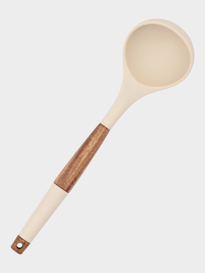 Половник Magistro «Сильвуд», 29.5×7.7 см, силикон, бежевая - Фото 1