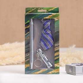 {{photo.Alt || photo.Description || 'УЦЕНКА Набор подарочный 3в1 (ручка, брелок-галстук, фонарик) микс'}}