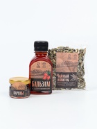 Подарочный набор «23 февраля»: чай, варенье из шишек, бальзам с шиповником - фото 809478206