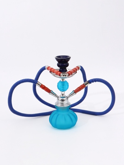 УЦЕНКА Кальян «Фуджейра», 25 см, 2 трубки, синий