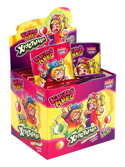 Драже сахарное хрустящее «Хрустямба. Кислый Микс», 10 г