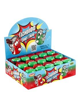 Конфета «Газирофф», со вкусом лимона и колы, 10 г