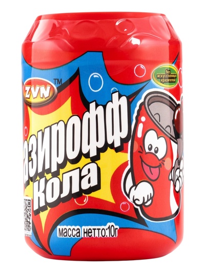 Конфета «Газирофф», со вкусом лимона и колы, 10 г